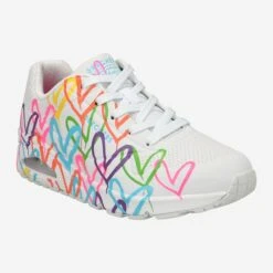 Skechers Art.  UNO HIGHLIGHT LOVE - White,combined